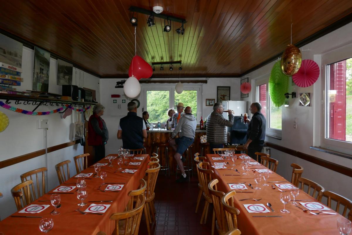 The dining room